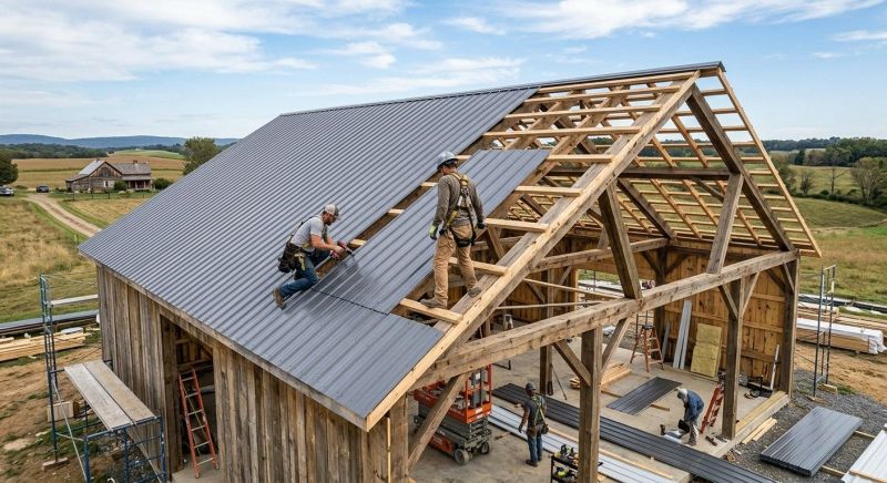 Barn Roof Installation in Estes Park, CO
