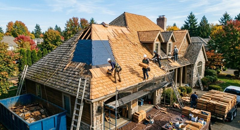 Cedar Roof Replacement in Estes Park, CO