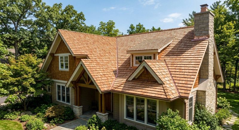 Cedar Shake Roof Construction in Allenspark, CO