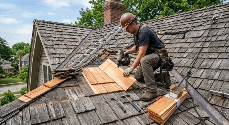 Cedar Shake Roof Repair in Estes Park, CO