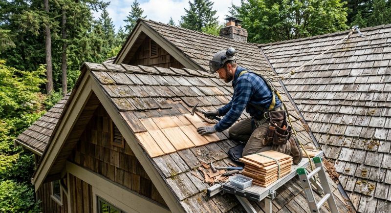 Cedar Shingles Repair in Johnstown, CO