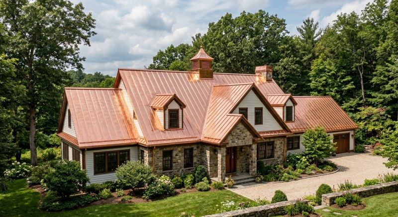 Copper Roof Replacement in Estes Park, CO