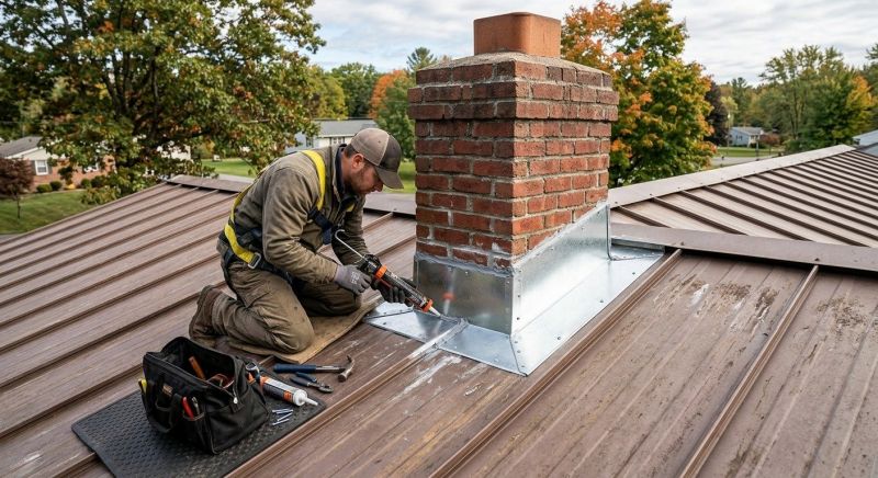 Metal Roof Flashing Repair in Estes Park, CO