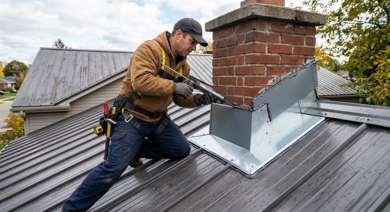 Metal Roof Flashing Repair in Estes Park, CO