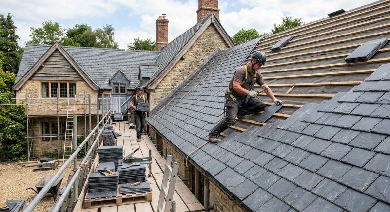 Slate Roof Installation in Estes Park, CO