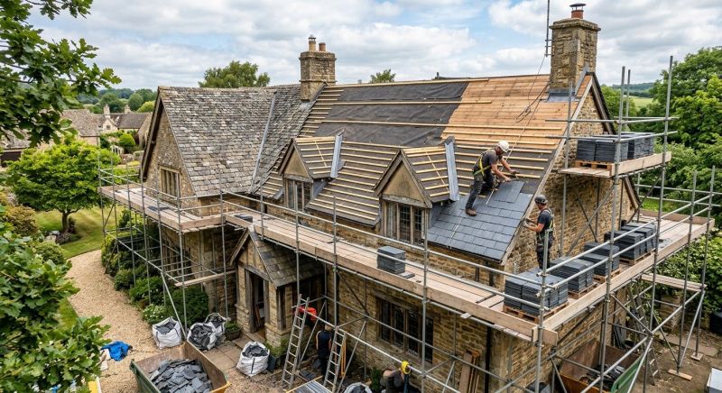 Slate Roof Replacement in Estes Park, CO
