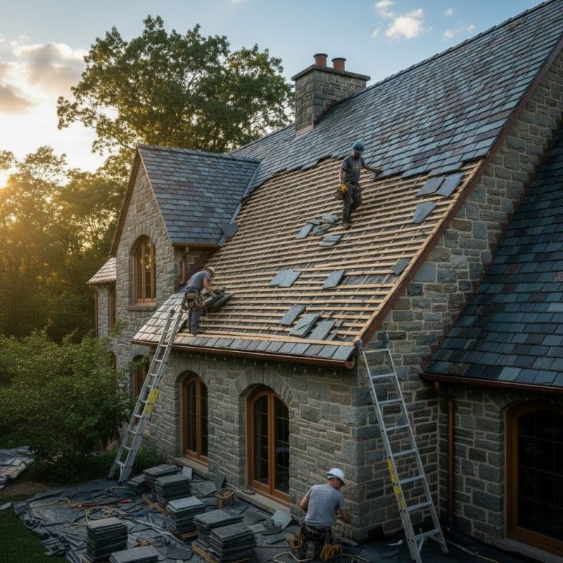 Slate Roof Replacement in Lyons, CO