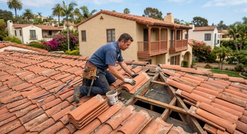 Spanish Tile Roof Repair in Estes Park, CO