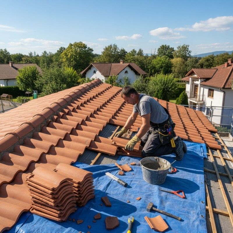 Spanish Tile Roof Repair in Estes Park, CO