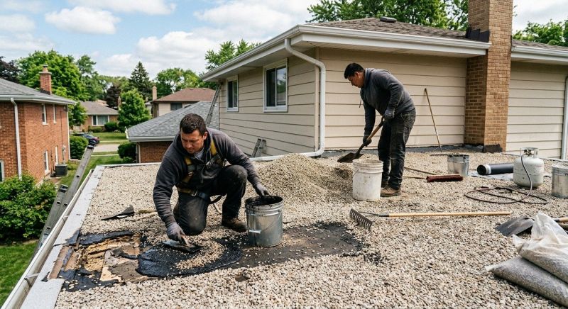 Tar And Gravel Roof Repair in Loveland, CO