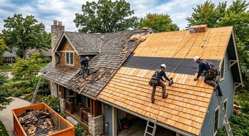 Wood Shingle Roof Replacement in Estes Park, CO
