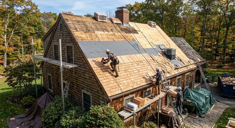Wood Shingle Roof Replacement in Estes Park, CO
